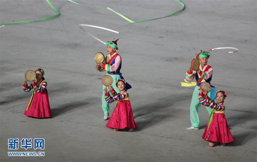 （國際）（6）朝鮮大型團體操和藝術演出《人民的國家》在平壤舉行首演